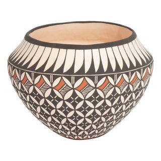 Acoma Pueblo Pottery Vessel by D. Trujillo For Sale
