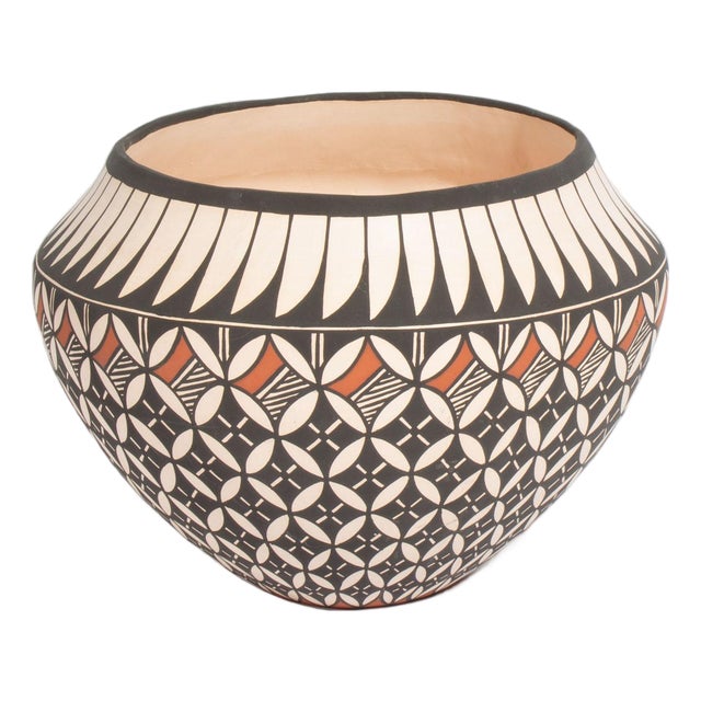 Acoma Pueblo Pottery Vessel by D. Trujillo For Sale