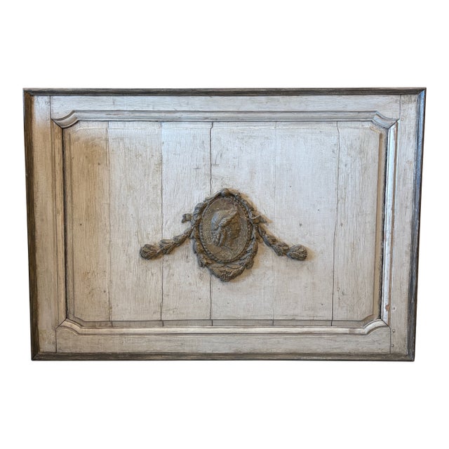 Large 19th Century French Painted Boiserie Panel For Sale