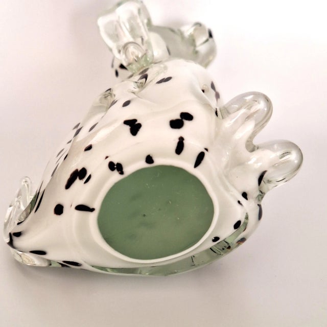 Late 20th Century Dalmatian Dog Figurine Murano Style Art Glass Decor For Sale - Image 14 of 14