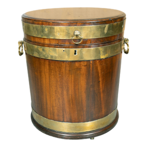 Regency Mahogany and Brass Bound Wine Cooler