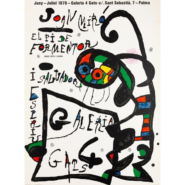 Joan miro (1893-1983) the dancer's flight original color lithograph signed in the plate on poster paper 71 x 52 cm very...