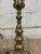 Queen Anne Vintage Queen Anne Style Brass and Iron Andirons With Ball Feet For Sale - Image 3 of 10