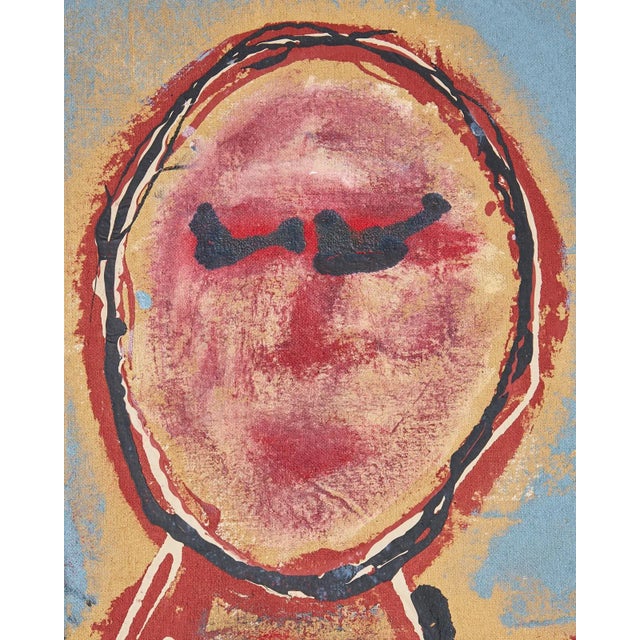 Baby Blue Trusted Companion Canvas Painting by Christopher Shoemaker For Sale - Image 8 of 13