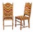 Set of 6 studded high chairs. Extremely sturdy. Seat in perfect condition. Original Roche velvet fabric. Roche, which...