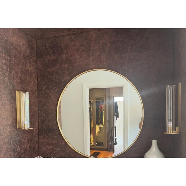 Mid Century Modern Set of Brass Wall Sconces - a Pair For Sale In Los Angeles - Image 6 of 6