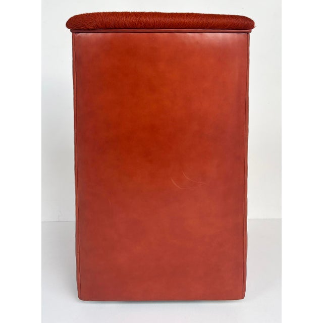 J. Robert Scott J. Robert Scott Cambon Leather Hide Slipper Chair For Sale - Image 4 of 11