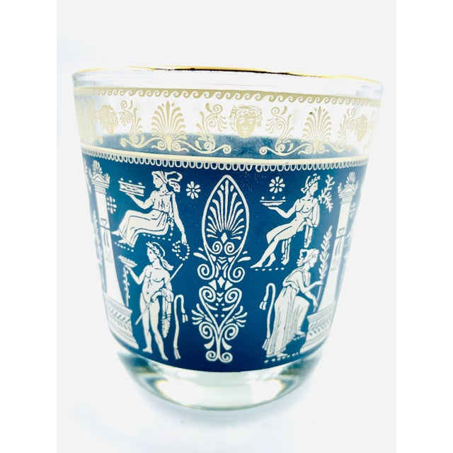 Mid 20th Century Mid 20th Century Jeannette "Hellenic" Jasperware-Style Cocktail Set- 7 Pieces For Sale - Image 5 of 13