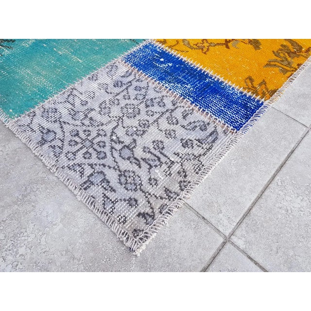 Turkish Vintage Area Wool Carpet For Sale - Image 6 of 10