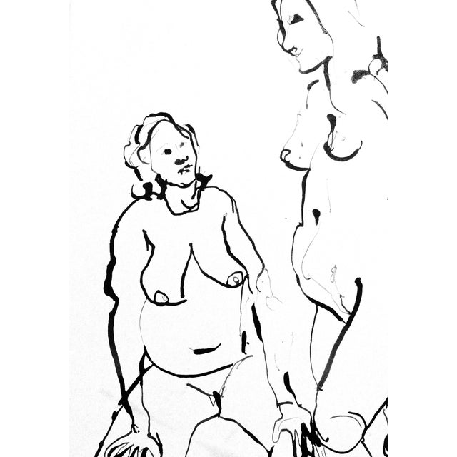 "The Conversation of Two French Models" For Sale In Los Angeles - Image 6 of 6