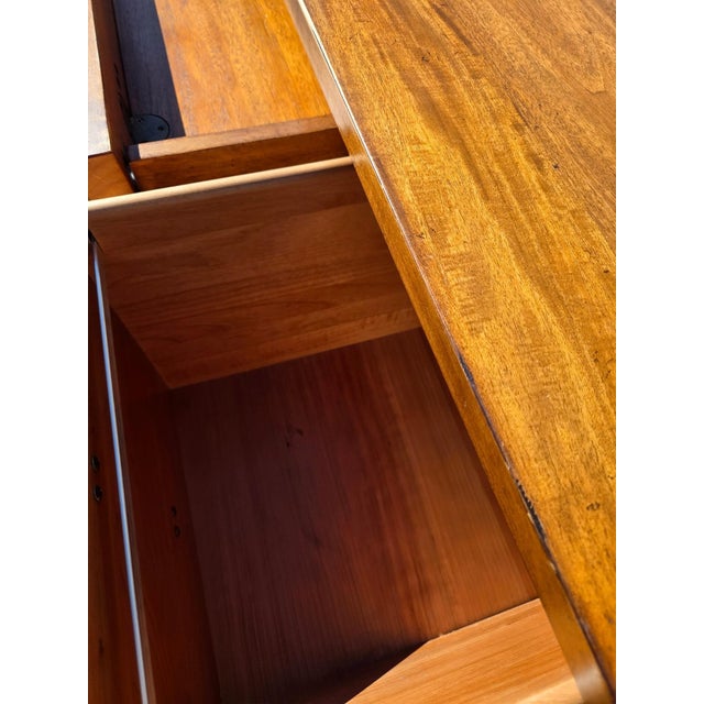 Wood 1990s Ethan Allen Tango Hawke Collection Writing Desk Arts Crafts Maple Mission For Sale - Image 7 of 16