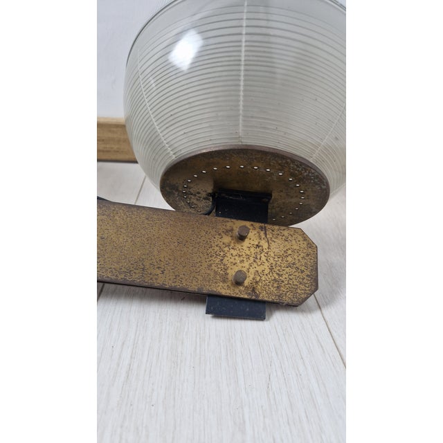 Feltre Brass Wall Lamps with Fresnel Glass for Greco, 1950s, Set of 2 For Sale - Image 16 of 18