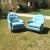 Mid Century Modern Baby Blue Lounge Chairs - Pair For Sale In San Diego - Image 6 of 7