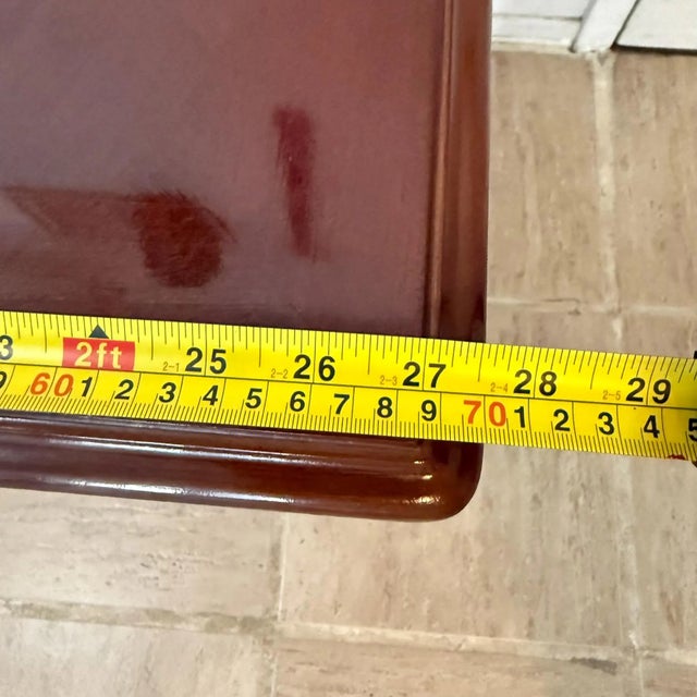 Early 21st Century 1900s Bombay Company French Style Carved Mahogany Claw Foot Side Table For Sale - Image 5 of 8