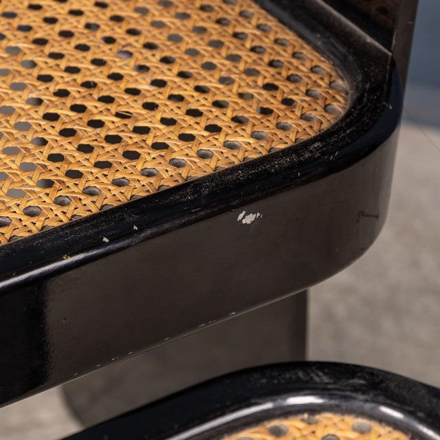 Textile 20th Century Lacquered Wood Games Table & Chairs by Pierluigi Molinari for Pozzi, Milan, 1970, Set of 5 For Sale - Image 7 of 18