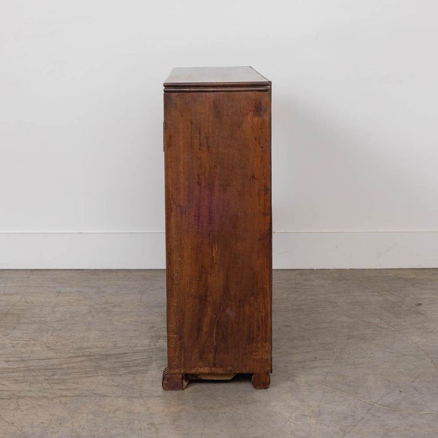 Charles Dudouyt French Carved Wood Side Table in the Style of Charles Dudouyt For Sale - Image 4 of 13