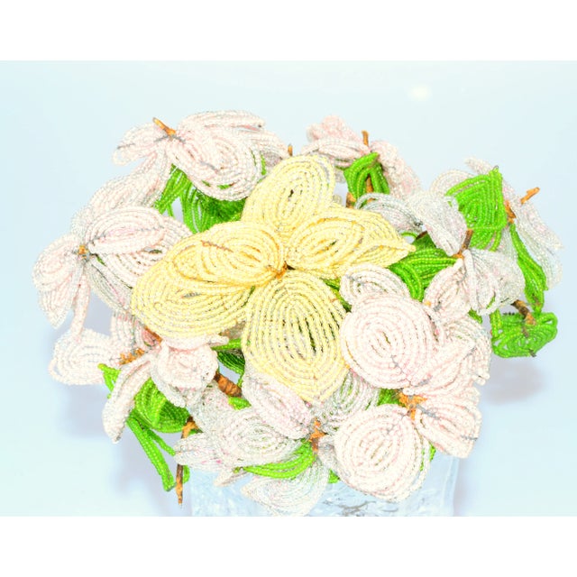 French French Beaded Flower Bouquet For Sale - Image 3 of 9