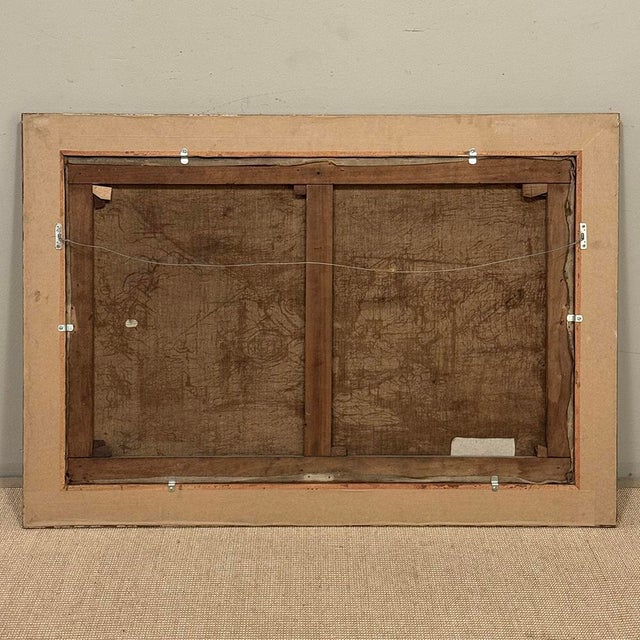 19th Century Framed Oil Painting on Canvas by Henri Orban (1836-1904) 'Esneux' For Sale - Image 18 of 18