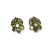 Beautiful 14K White Gold Alexandrite Diamond Floral Stud Earrings These stunning 14K white gold earrings showcase a...