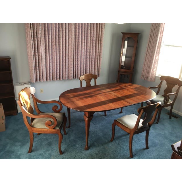 Pennsylvania House Dining Room Table With 4 Chairs | Chairish