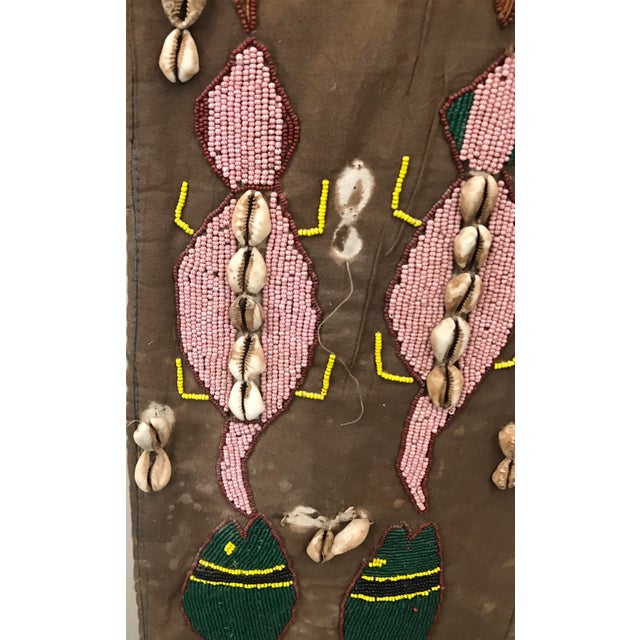 Tribal African Beaded Mask For Sale - Image 4 of 8