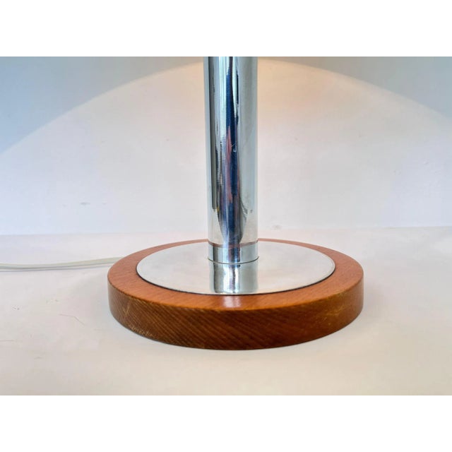 Wood Large Mid-Century Table Lamp, Germany, 1960s For Sale - Image 7 of 10