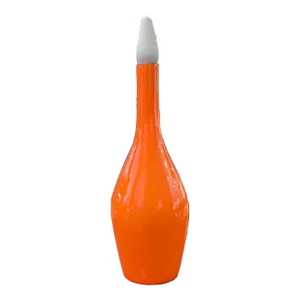Kastrup Hand-Blown Tangerine Decanter | Scandinavian Modern | Raymor, 1960s