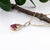 Ruby Pendant W Earth Mined Diamonds in Solid 14k Dual Tone Gold | Oval 6x4mm For Sale In Columbus - Image 6 of 10