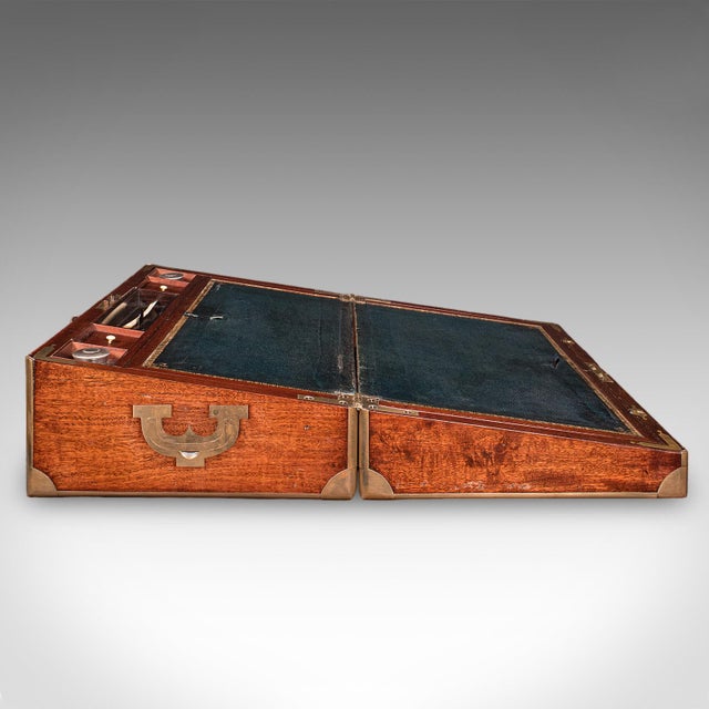 Early 19th Century Antique Correspondence Box, Irish, Walnut, Writing Slope, Austin, William IV For Sale - Image 5 of 12