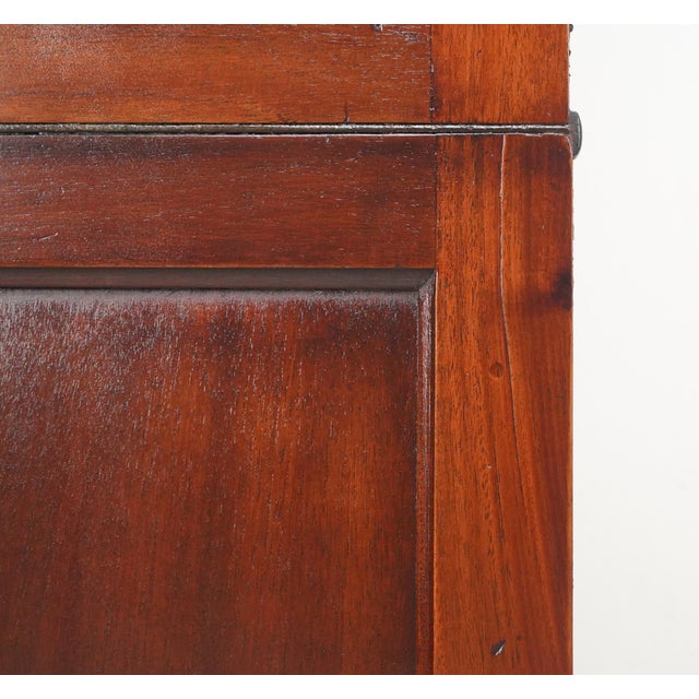 Brown Antique Victorian Style Writing Bureau Barrister Bookcase For Sale - Image 8 of 11