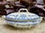 Burgess & Leigh Antique 19th Century Burgess & Leigh Covered Tureen Vegetable or Casserole Dish Victorian Flow Blue in Napoli Pattern For Sale - Image 4 of 10
