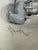 1940s 1940s Original Signed Graphite Illustration of Baby Feeding Small Terrier Puppy, 8.75 × 7.25 In. For Sale - Image 5 of 6