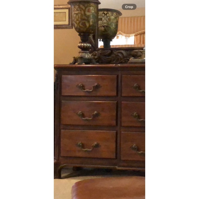Brown 1980s Beautiful Henredon 6-Piece Bedroom Set ( Mattress & Bedding Not Included) For Sale - Image 8 of 11