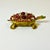 1960s Vintage Art Deco Coastal Hollywood Regency Bejeweled Brass Turtle Box For Sale - Image 10 of 18