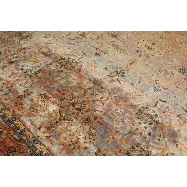 Hologram Color Persian Kashan Rug no. 10961 For Sale In New York - Image 6 of 13
