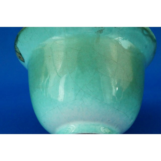 Turquoise Ceramic Bowl Vase by Pietro Melandri for Exfornace Calzi, Italy, 1920s For Sale - Image 14 of 18