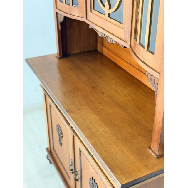 Antique Art Nouveau Kitchen Cabinet in Oak & Pine, 1900s For Sale - Image 12 of 15