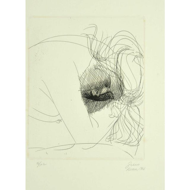 Contemporary Emilio Greco, Female Figure, Signed, Edition 16/102, Contemporary, 1964, Etching For Sale - Image 3 of 3