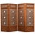 Brown Antique Elm Wood Panel Partition, Set of 4 For Sale - Image 8 of 8