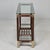 Burnt Umber Italian Mid-Century Walnut & Brass Console Table With Glass Top For Sale - Image 8 of 13