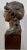 Chestnut Antique Carved Wood Head Young Woman Figure 18th Century French Greco-Roman Lady For Sale - Image 8 of 10
