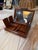 Italian Vintage Italian Burlwood Travel Vanity Box With Mirror For Sale - Image 3 of 6