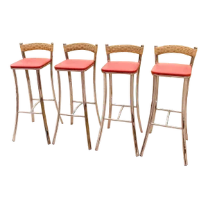 Late 20th Century Vintage Barstools - Set of 4