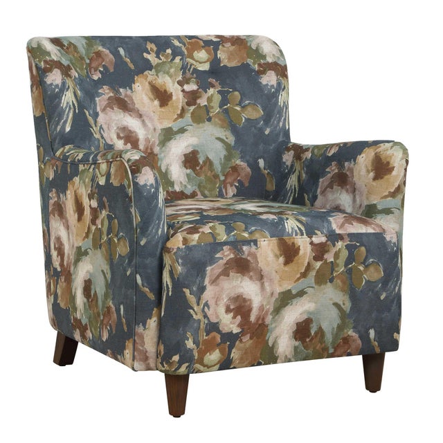 Lainey Floral Upholstered Armchair For Sale - Image 9 of 11