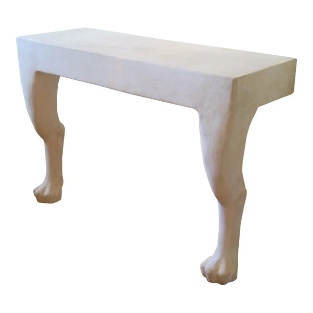 Late 20th Century Attributed to John Dickinson 42' Wall Mounted Console Table For Sale