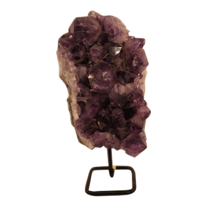 Mid 19th Century Amethyst Cluster on Stand