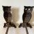 Antique Owl Fireplace Andirons Cast Iron Early 20th Century a Pair For Sale - Image 11 of 13