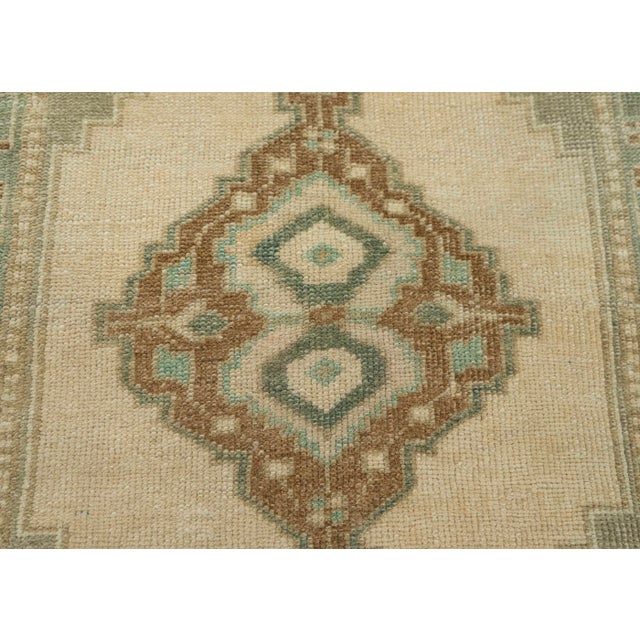 Turkish Mini Rug Oriental Hand Knotted Vintage Rug 1'9" x 3'3" #21140 For Sale - Image 4 of 8