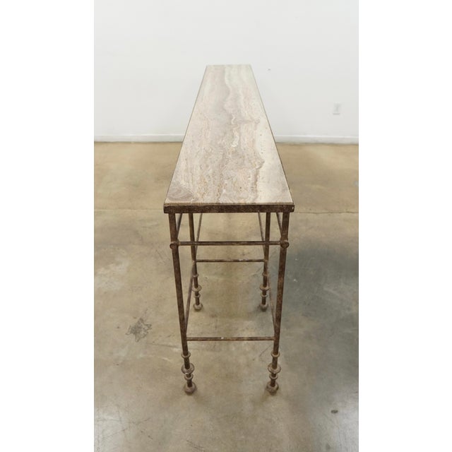 Hooker La Grange St James Metal and Stone Console For Sale - Image 14 of 17