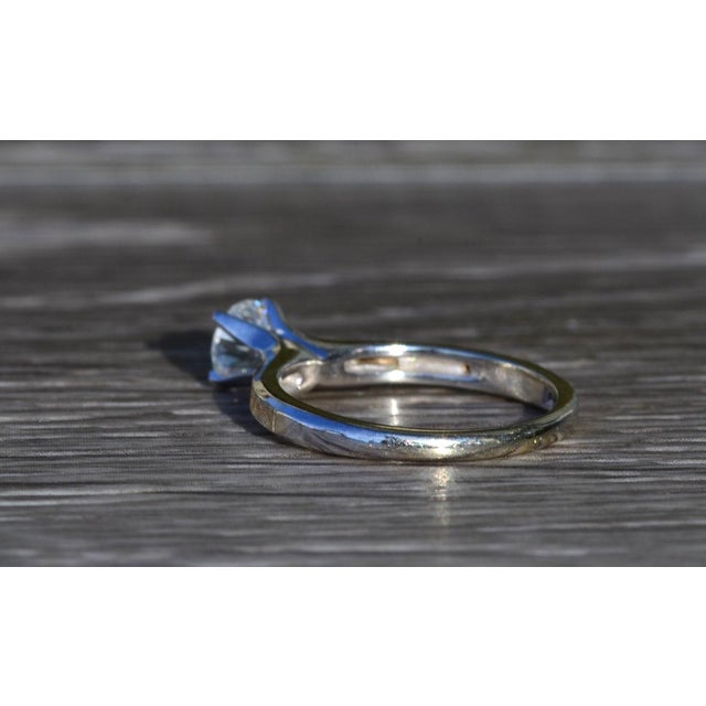 1990s The Sumner Street: Ladies 14K Two Tone 0.50 CTW Diamond Engagement Ring For Sale - Image 5 of 10